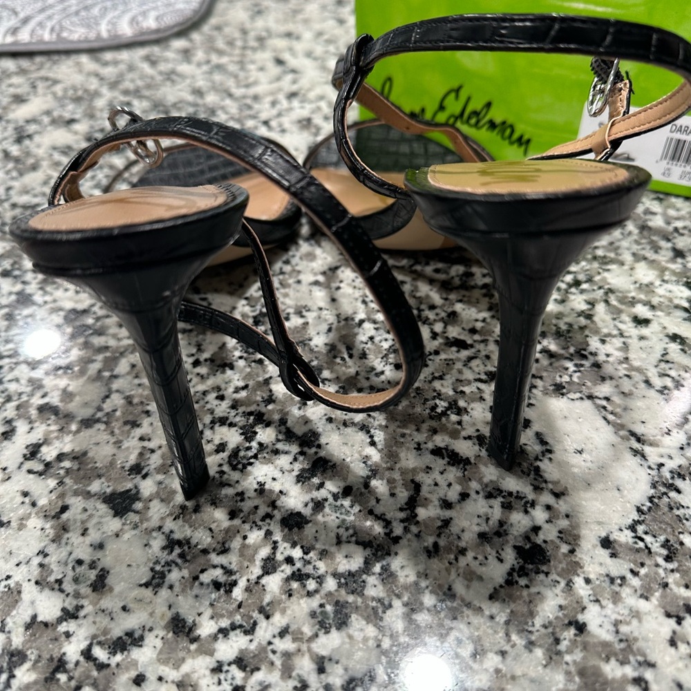 Sam Edelman Black Strappy Heels - Picture 4 of 6
